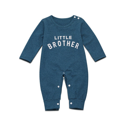 Male Alphabet Long Sleeved Romper Newborn Baby Jumpsuit Female Baby Casual Romper