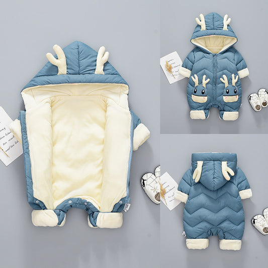 Plus Velvet Baby Snowsuit (0-3 Years)