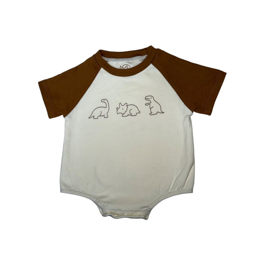 MyGlow Baby Boy Romper with Dinosaurs (3-6M & 6-12M)