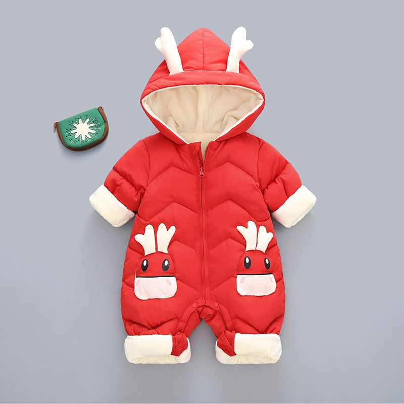 Plus Velvet Baby Snowsuit (0-3 Years)