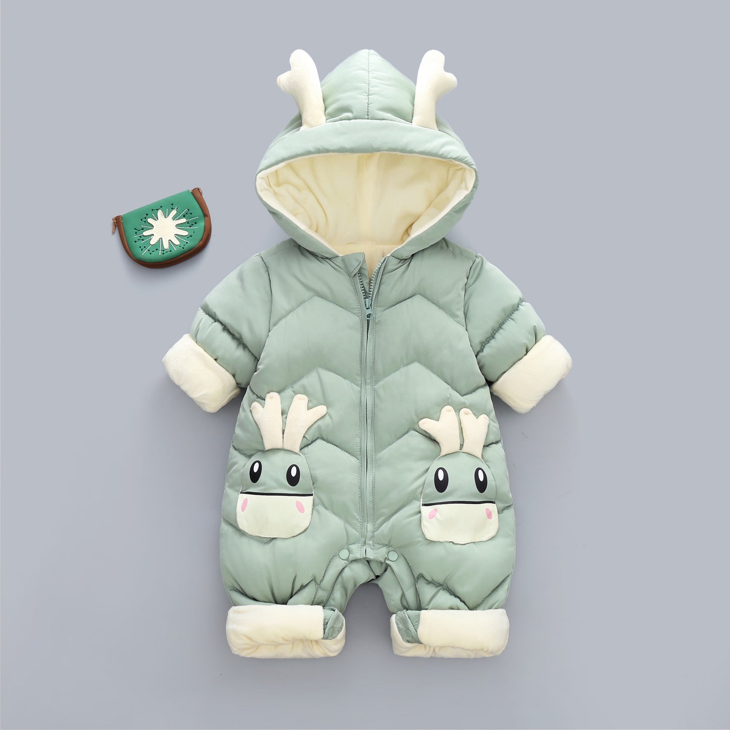 Plus Velvet Baby Snowsuit (0-3 Years)